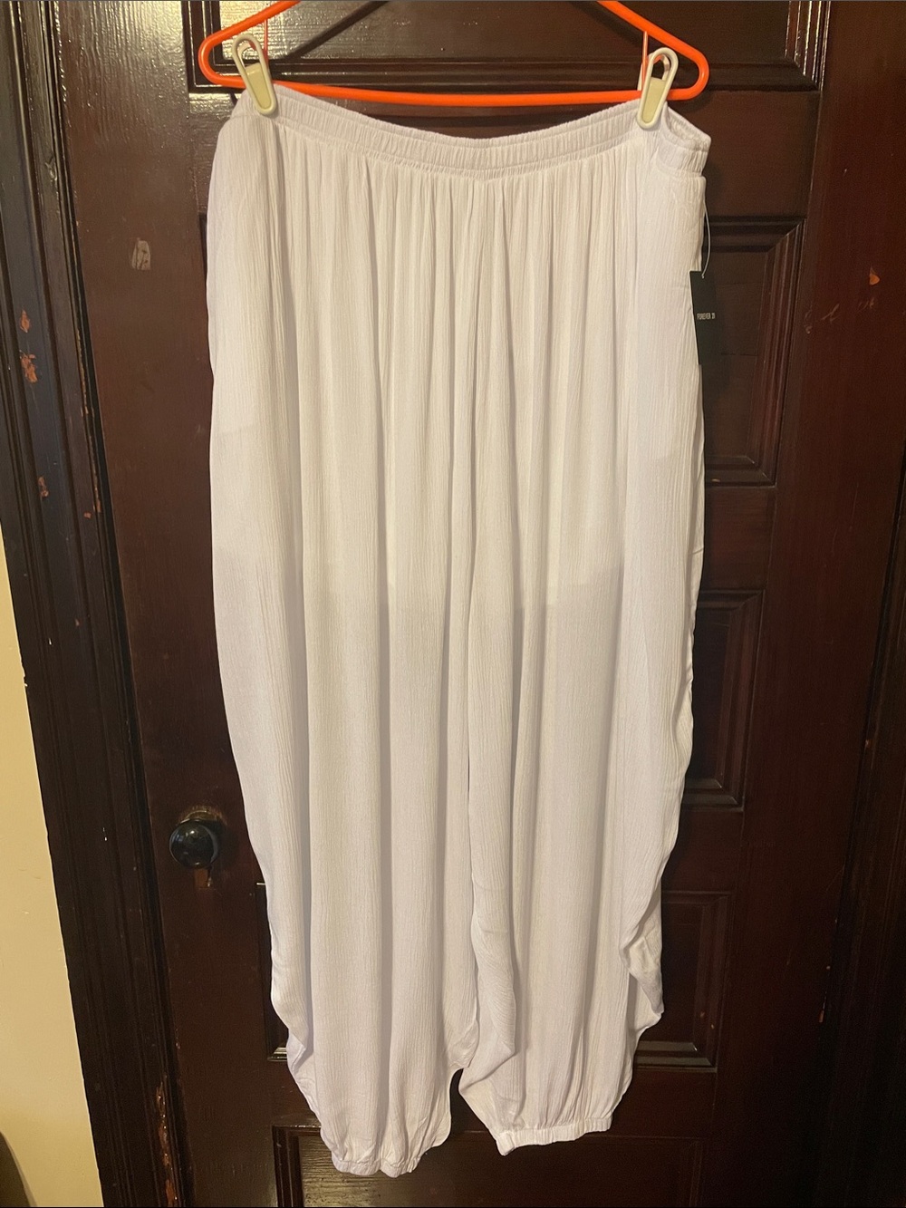Forever 21 White Balloon Pants